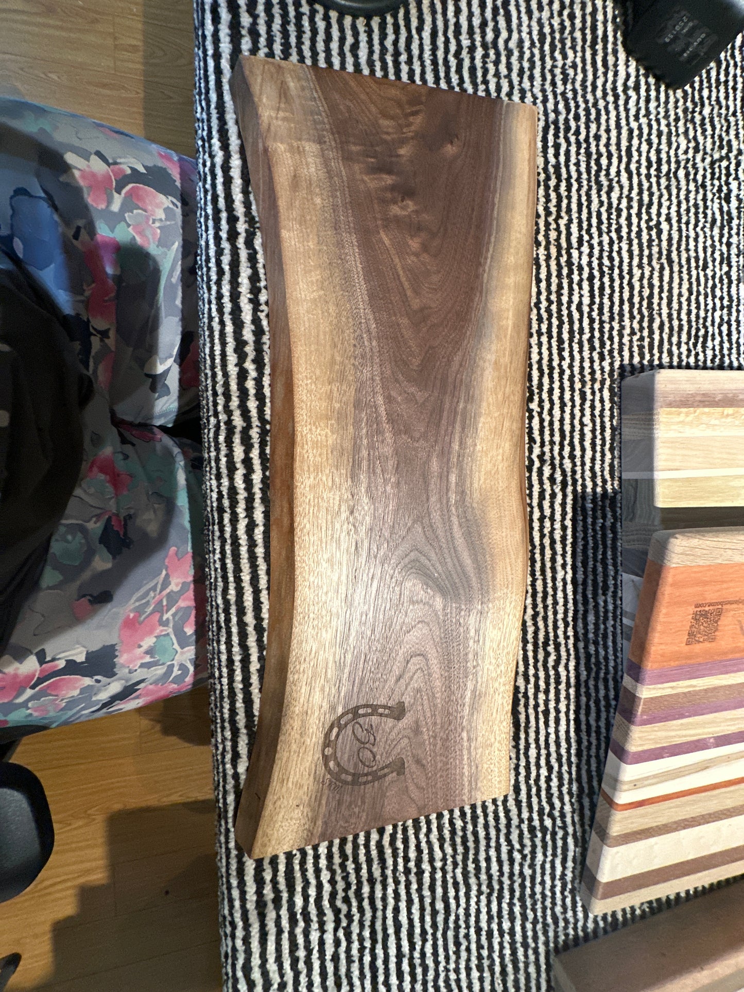 Custom Walnut Charcuterie Board-birthday
