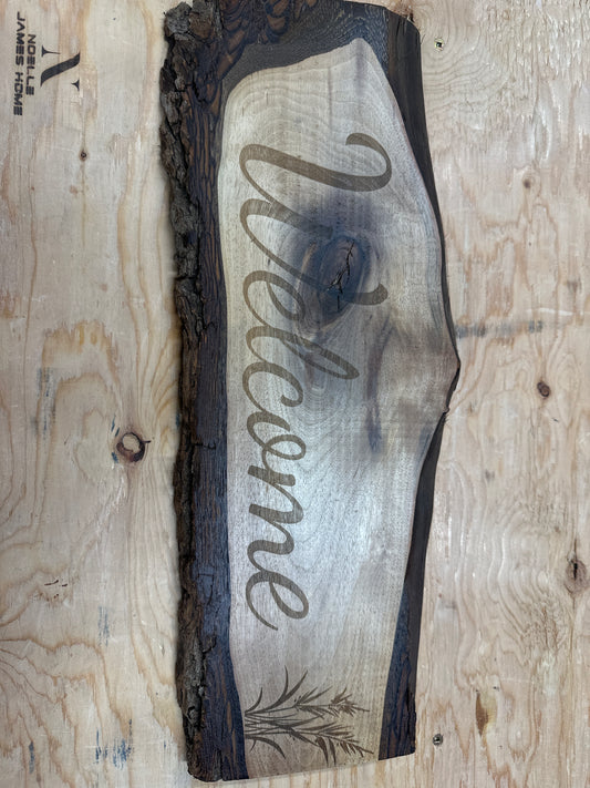 Walnut Live Edge-Welcome