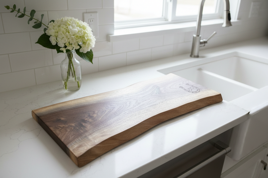 Custom Walnut Charcuterie Board-birthday