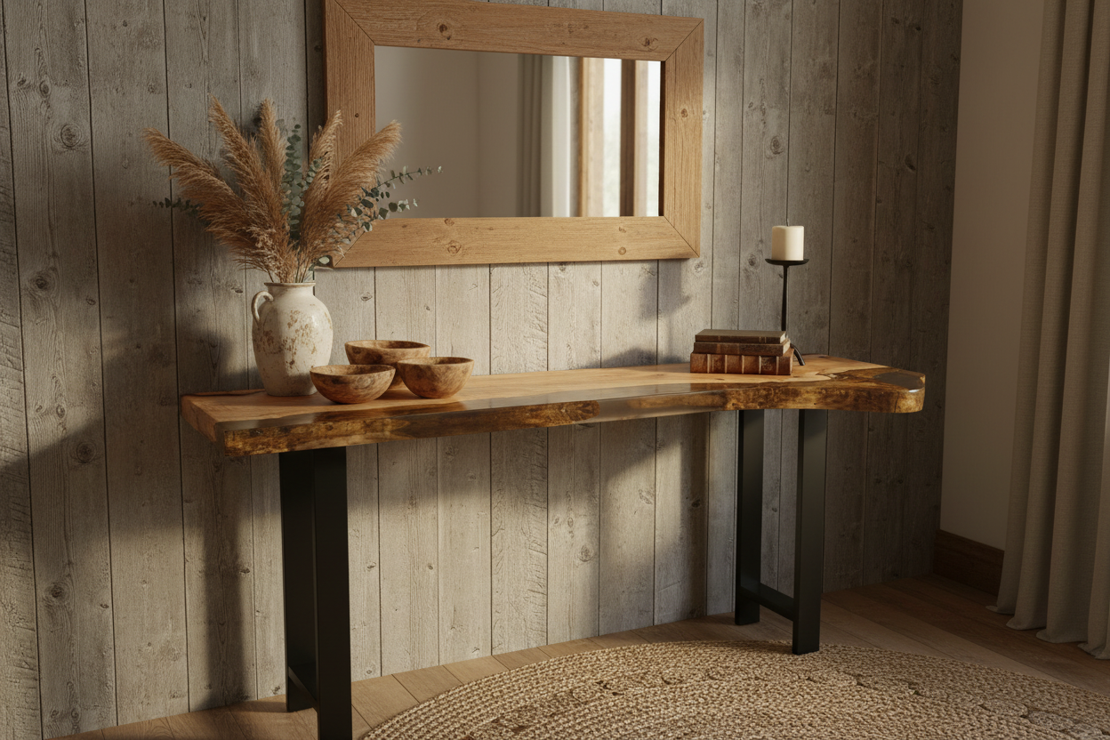 Spalted Maple Console Table