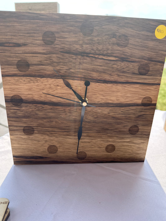 Black Limba Clock- free standing