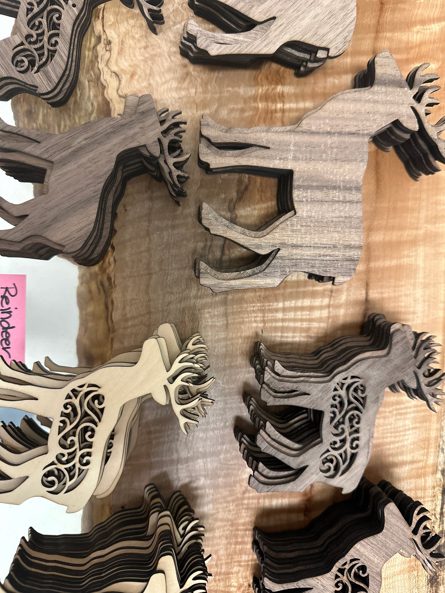 Reindeer ornaments-4”