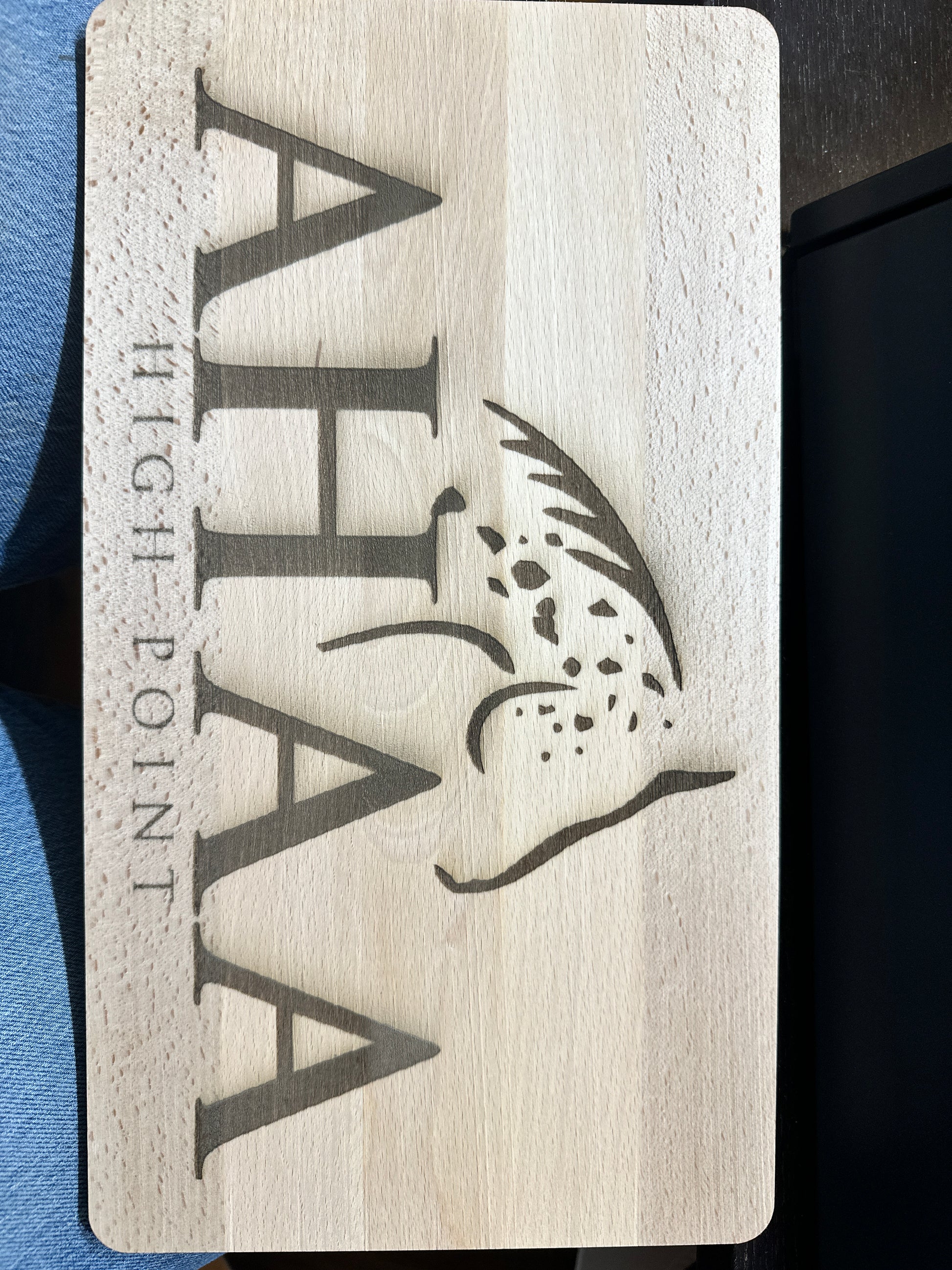 IKEA Bekvam step stool with custom branding Appaloosa Association of Alberta 