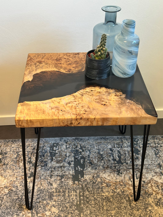 Custom Mappa Burl End Tables
