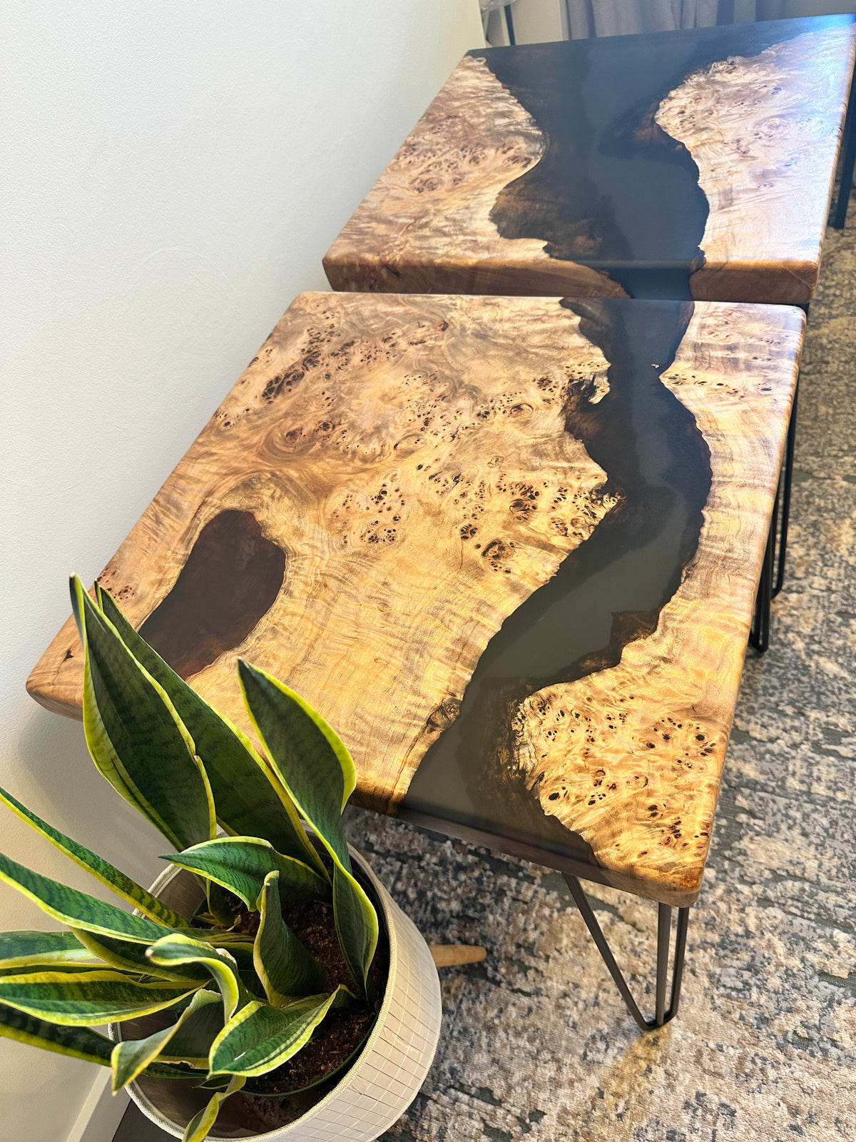 Mappa Custom Custom Mappa Burl End Tables – Noelle James Home