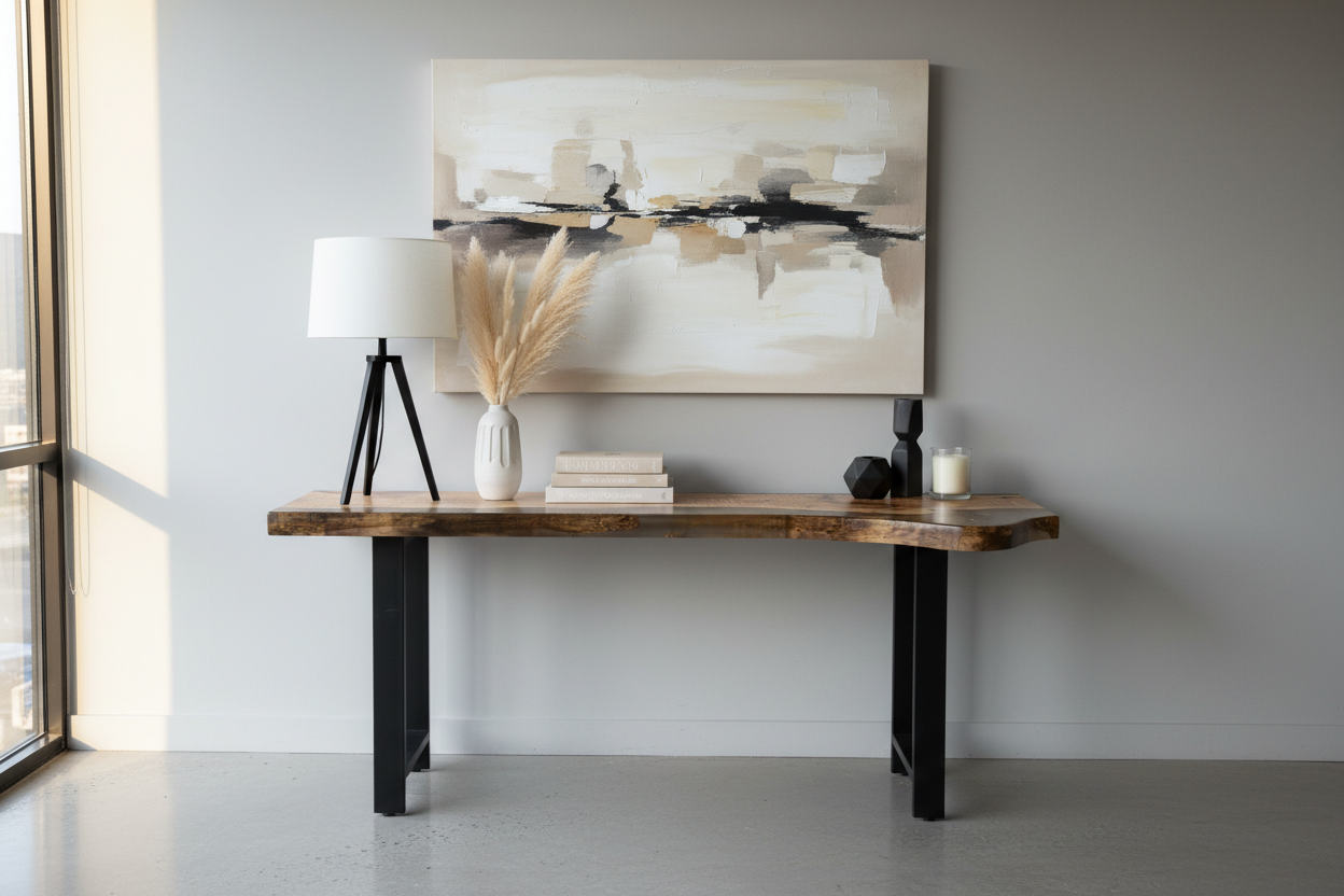 Console table coffee bar